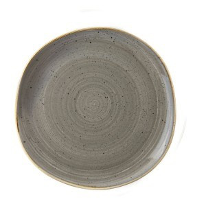 STONECAST PEPPERCORN GREY Talerz płytki Organic 264 mm/12 szt.