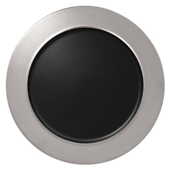 Metalfusion talerz płaski z rantem srebrny 32cm