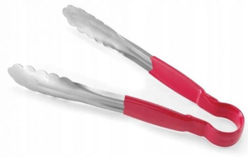 Szczypce do serwowania HACCP czerwone, dł. 25 cm Hendi 171837