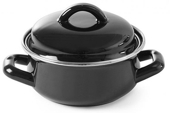 Garnek do sosów, poj. 0,6 l, emaliowany  Hendi 625705