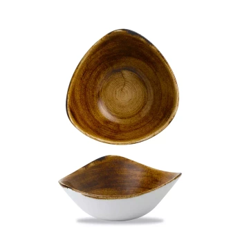 STONECAST PATINA VINTAGE COPPER TALERZ GŁĘBOKI TRÓJKĄTNY 370 ML