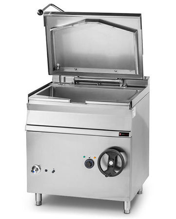 Patelnia uchylna elektryczna | stal nierdzewna | 12 kW | 400V | 80 l | 800x900x900 mm | RQBS85.98E