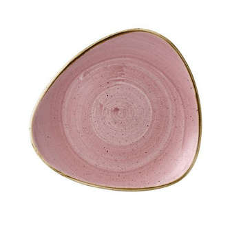 Talerz trójkątny Stonecast Petal Pink 229 mm Churchill