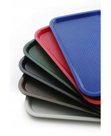 Taca kelnerska z polipropylenu, 26,5x34,5 cm, zielona, Fast Food, Hendi 878736