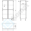 Szafa przelotowa z drzwiami skrzydłowymi 1200x700x1800 mm KDT-210