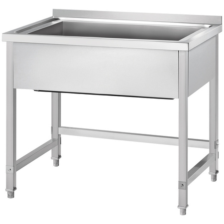 Stół z basenem 1-komorowym skręcany 600x700x850 mm h=300 mm