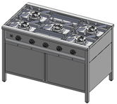 Taboret gazowy Egaz TG 5730.4 1200x700x850 mm