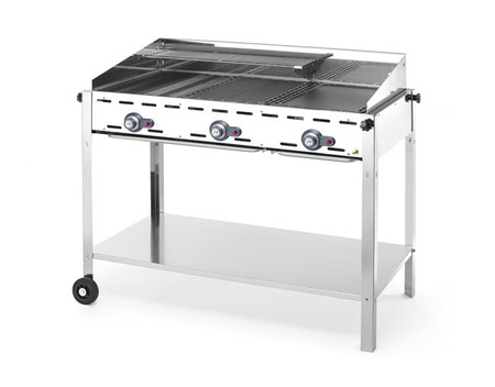 Grill gazowy Hendi Green Fire Profi Line, 3 palnikowy