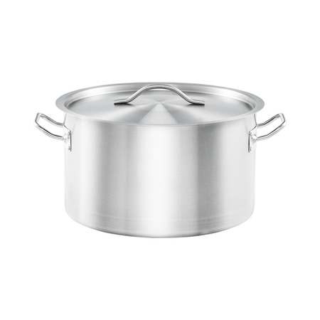 Garnek średni z pokrywką, stalowy, Basic, O 280 mm, V 9.8 l