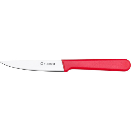 Nóż do obierania HACCP, dł. 9 cm, czerwony, Stalgast 285081