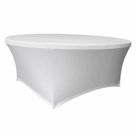 Pokrowiec na stół okrągły śr. 180,3 cm biały