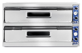 Piec do pizzy elektryczny 2 - komorowy Hendi Slim Line 33