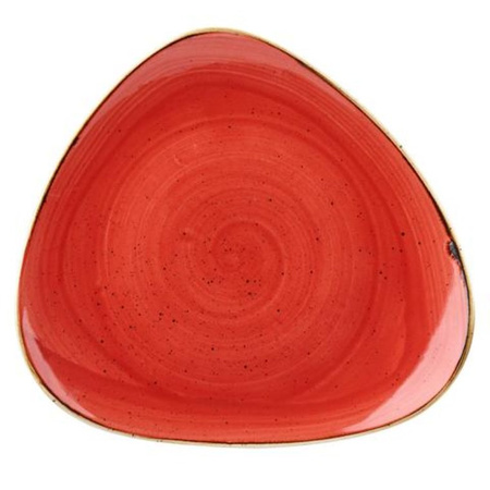 STONECAST BERRY RED TALERZ TRÓJKĄTNY ŚR. 310 MM