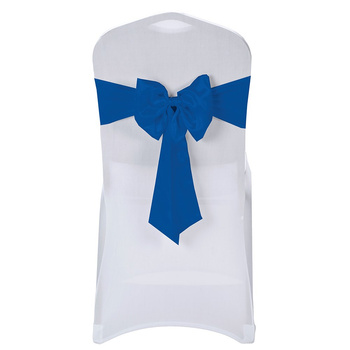 Kokarda elastyczna na krzesło bankietowe - kolor niebieski