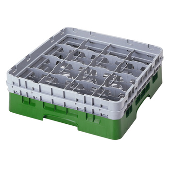 Kosz na szkło - śr. szk. 10,9, wys. 25,8 cm zielony