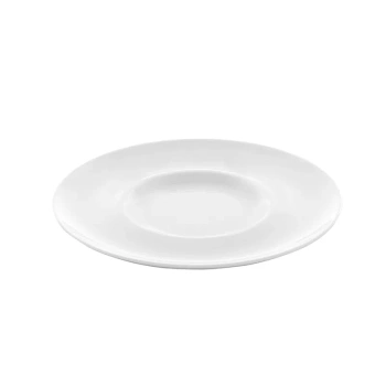 Talerz płytki z szerokim Rantem Bianco 310 mm biały