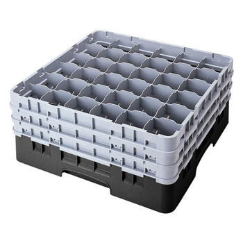 Kosz na szkło - śr. szkl. 7,2 cm, wys. 21,6 cm czarny