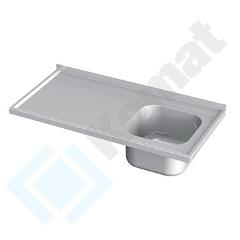 Płyta ze zlewem 800x600 mm KST-135
