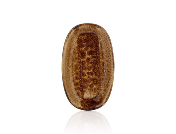 COWRY YELLOW TALERZ OWALNY 190X110 MM