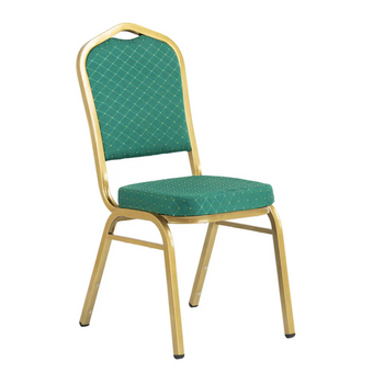 Krzesło bankietowe FUGI kolor zielony wzorek 25x25x1,2cm