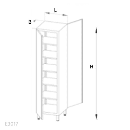 Szafa magazynowa Egaz E3017 2000x600x700 mm