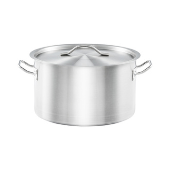 Garnek średni z pokrywką, stalowy, Basic, O 280 mm, V 9.8 l