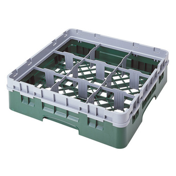 Kosz na szkło - śr. szklanki 14,8, wys. 9 cm zielony