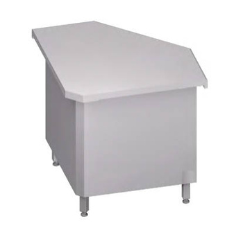 Stanowisko narożne,  zabudowane, 90 stopni zewnętrzne 785x785x880 mm