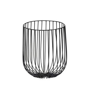 CATU kosz metalowy czarny, 20 x 20 x 25 cm