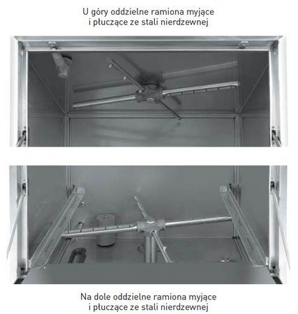 Zmywarka do naczyń 50x50 - sterowanie elektromechaniczne - 400 V