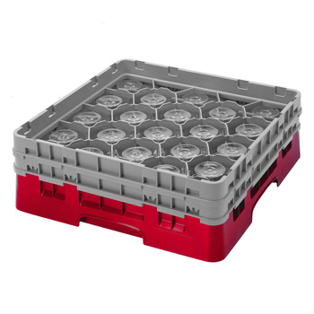 Kosz na filiżanki śr. 9,84 cm wys. 17,4 cm czerwony