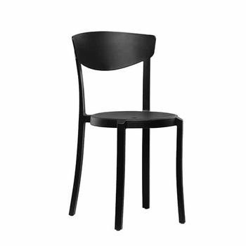 Krzesło kuchenne kawiarniane Domodo - czarne