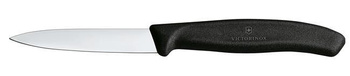 Nóż do jarzyn gładki 80 mm czarny Victorinox
