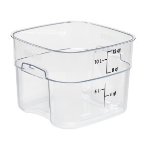 CAMBRO Pojemnik magazynowy z poliwęglanu 28,9 x 28,9 x 21,6 cm, 11,4 l, przezroczysty
