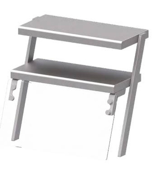 Nadstawka podwójna z oświetleniem 434x450x700 mm