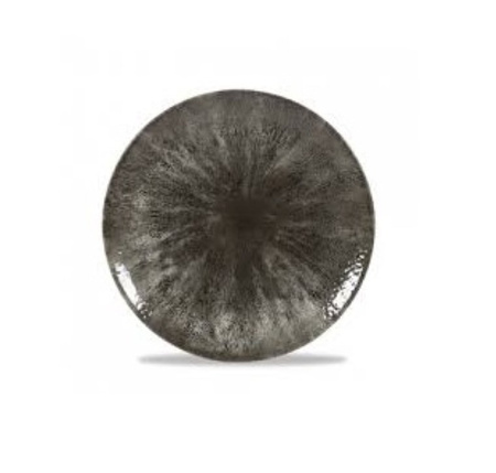 STONE QUARTZ BLACK TALERZ PŁASKI COUPE ŚR. 165 MM