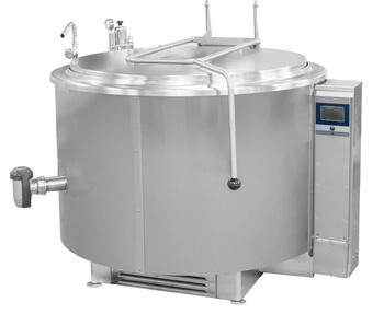 Kocioł warzelny elektryczny z grzaniem pośrednim | opcja mieszadła | 48 kW | 400 V | 500 l | 1320x1330x1180 mm | RQK-505ER