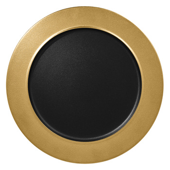 Metalfusion talerz płaski z rantem złoty 32cm