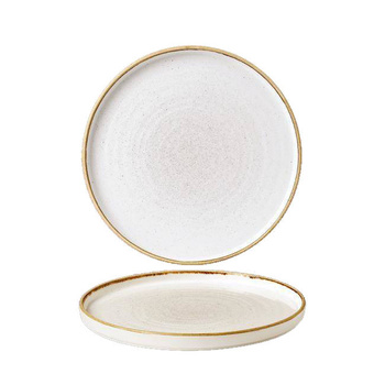 Talerz płytki z rantem 260 mm Stonecast Barley White Churchill