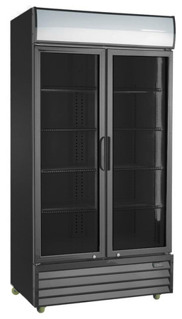 Szafa chłodnicza przeszklona RQ1100H-BLACK | 1000l (SD1001H)