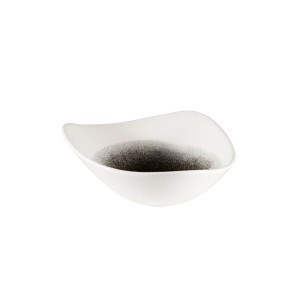 RAKU QUARZ BLACK Miska trójkątna 370 ml, 185 mm/12 szt.