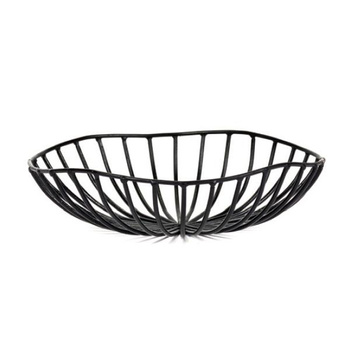 SERAX CATU kosz metalowy 20x6cm czarny