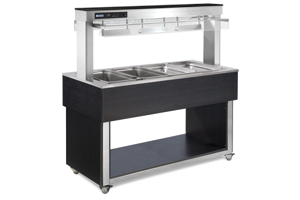 TR - red+ 4 RAL ﻿﻿Witryna grzewcza 4 x GN1/1 200 mm