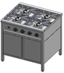 Taboret gazowy Egaz TGMP 4720.4 800x700x850 mm