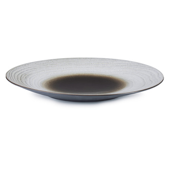 SWELL Talerz płaski 31 cm brązowy piasek