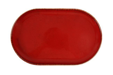 Półmisek owalny Magma Seasons 300 x 150 mm czerwony