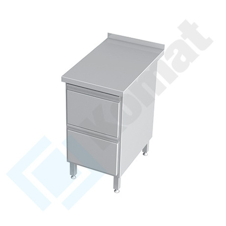 Stół przyścienny z szufladami 600x600 mm KST-024