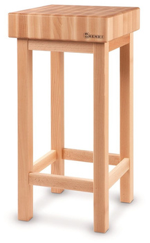Kloc masarski drewniany, 40x40x85 cm, gr. 15 cm, podstawa drewniana Hendi 505625
