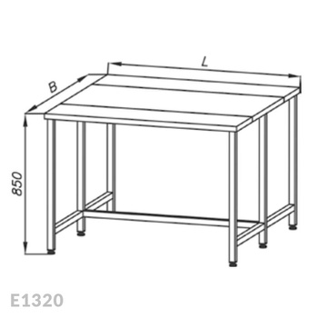 Stół roboczy z 2-ma elementami do krojenia Egaz E1320 1800x1200 mm