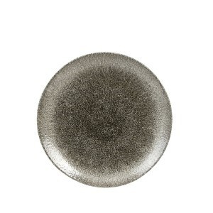 RAKU QUARZ BLACK Talerz płytki Coupe 217 mm/12 szt